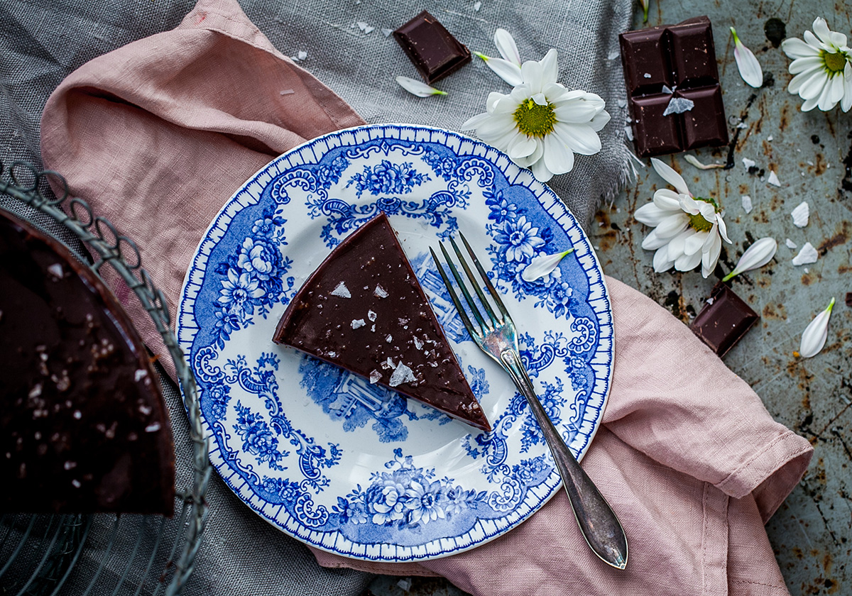 Kladdkaka smaksatt med Black Velvet