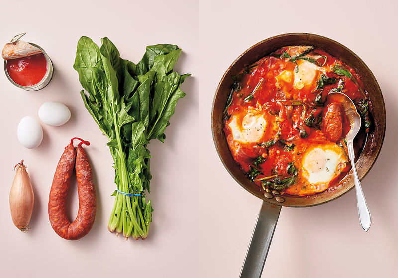 Shakshuka med ingredienser