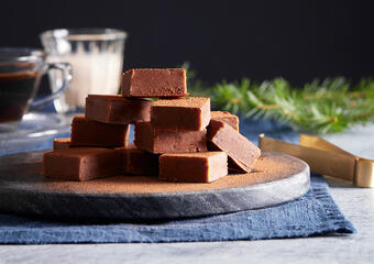 Mjölkchokladfudge med Amarula och kaffe